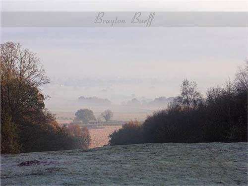 Misty morning from the top of Brayton Barff