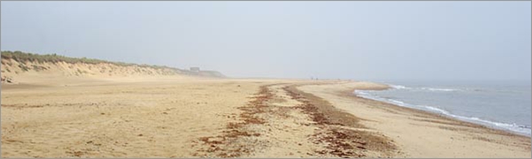 Winterton Beach, Norfolk, looking North to Cafe